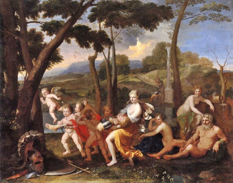 The Abduction Of Rinaldo by Nicolas Poussin