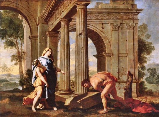 Theseus Finding His Father ’S Sword by Nicolas Poussin