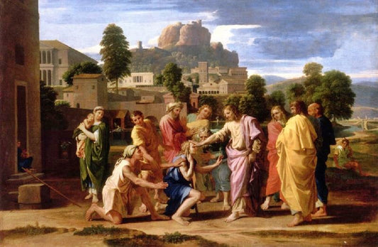 Christ Healing The Blind by Nicolas Poussin