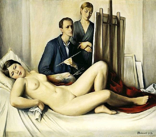 The Painting Session by François-Emile Barraud