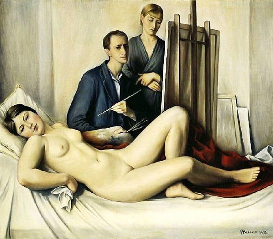 The Painting Session by François-Emile Barraud