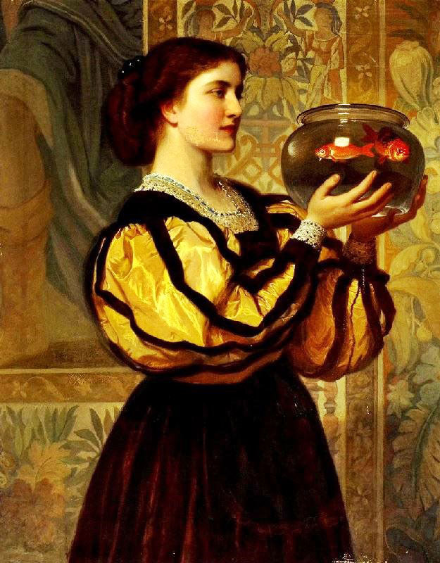 The Goldfish Bowl by Charles Edward Perugini