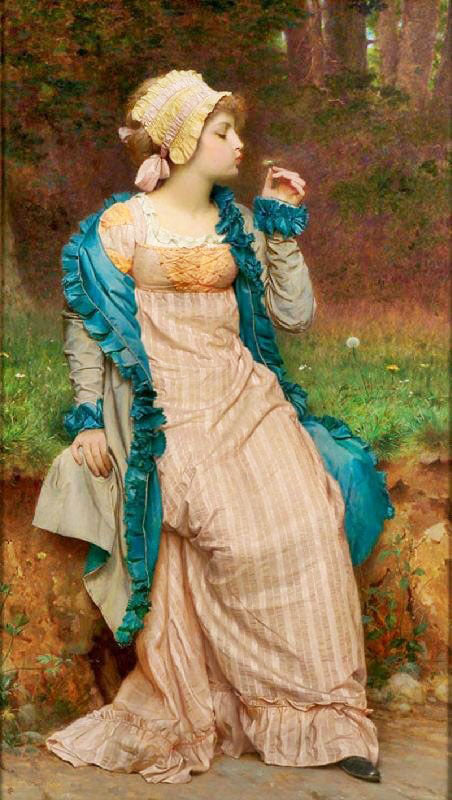 He Loves Me, He Loves Me Not by Charles Edward Perugini