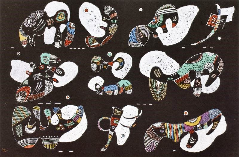 Composition With White Forms by Wassily Kandinsk