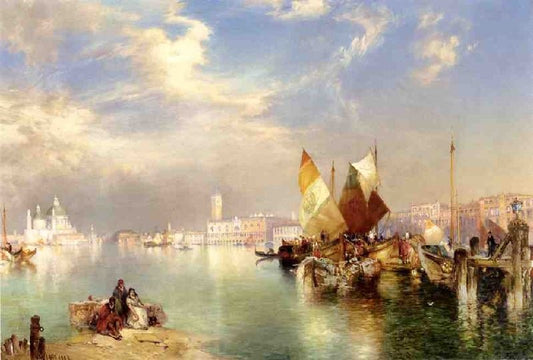 Venice, The Little Bridge by Thomas Moran