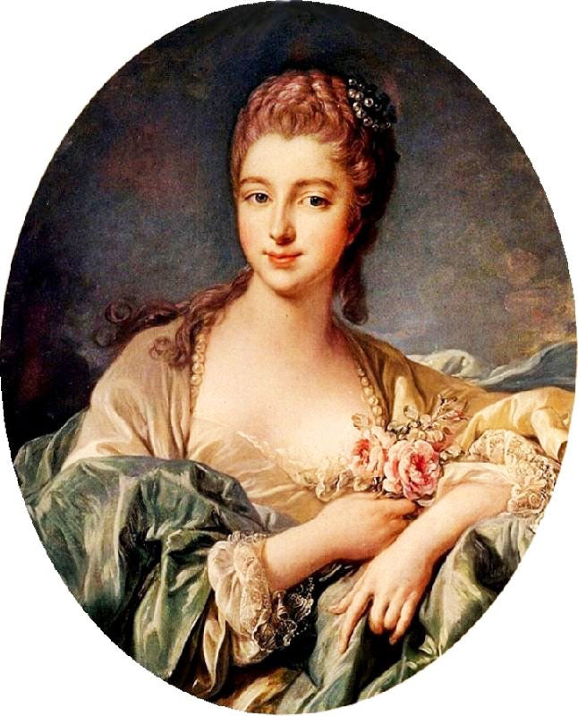 Portrait Of A Woman, Possibly Madame De Pompadour by François Boucher