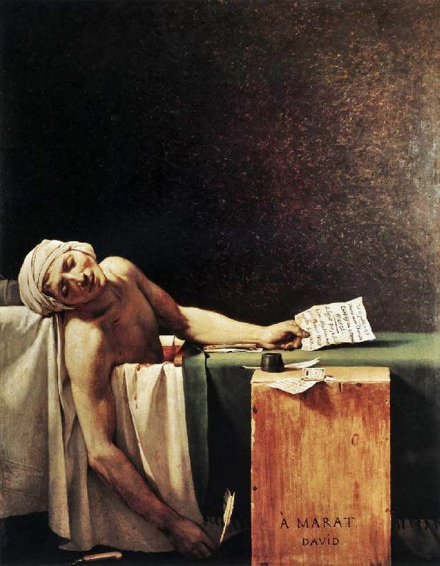 The Death Of Marat by Jacques-Louis David