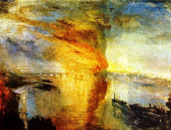 The Burning Of The Houses Of Lords And Commons, October 16, 1834 by Joseph Turner