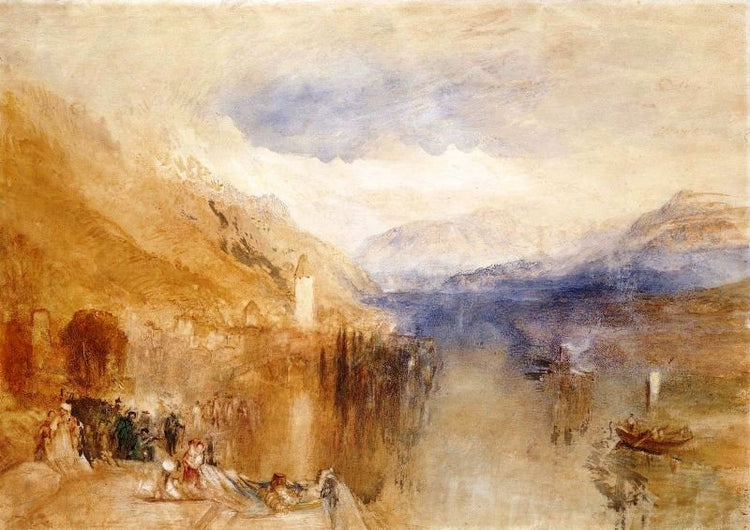 Oberhofen, Lake Thun by Joseph Turner
