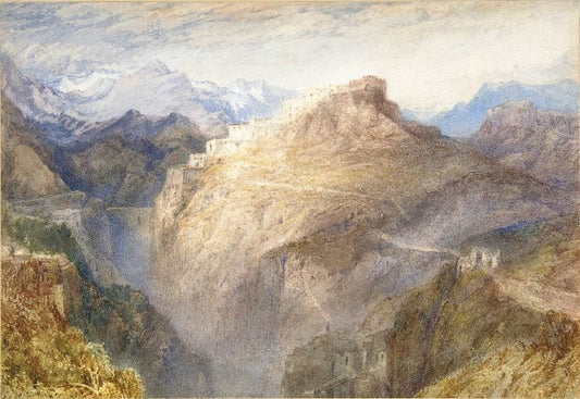 Fort Of L`Essillon, Val De La Maurienne, France by Joseph Turner