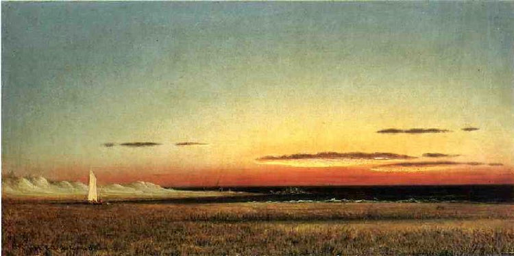 Marsh Scene At Dusk by Martin Johnson Heade