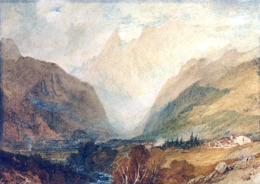 Mont Blanc, From Above Courmayeur by Joseph Turner