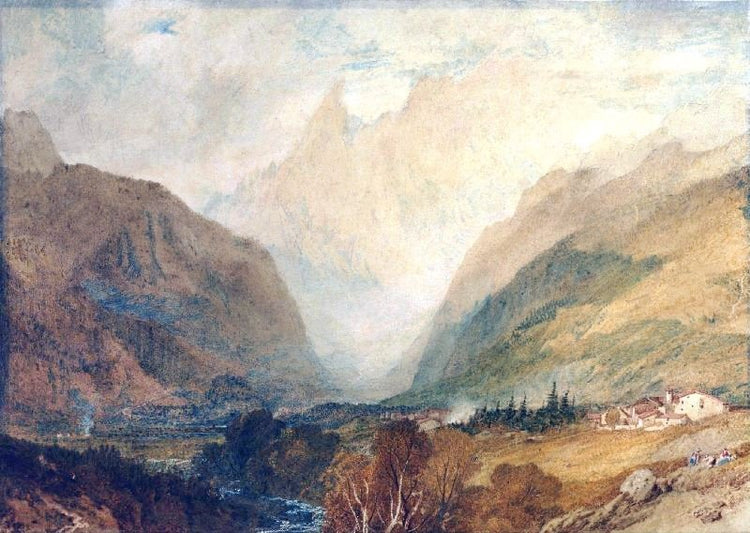 Mont Blanc, From Above Courmayeur by Joseph Turner
