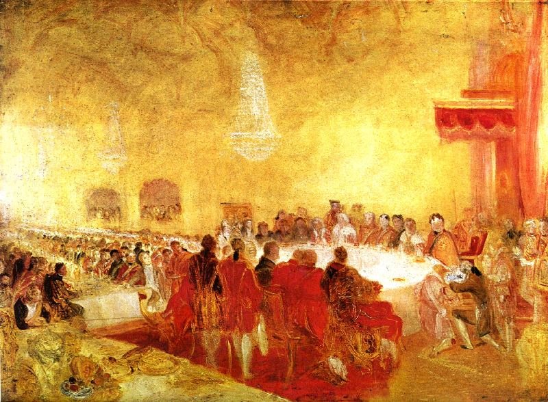 George Iv At The Provost’S Banquet In The Parliament House, Edinburgh by Joseph Turner