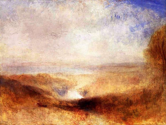 Landscape With A River And A Bay In The Background by Joseph Turner