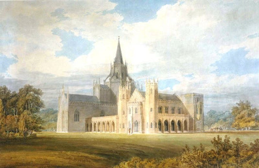 Perspective View Of Fonthill Abbey From The South-West by Joseph Turner