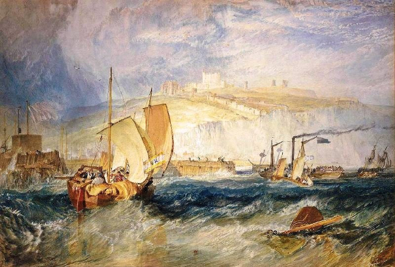 DOVER CASTLE FROM THE SEA