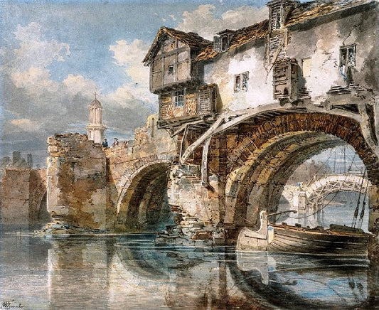 Old Welsh Bridge, Shrewsbury, Shropshire by Joseph Turner