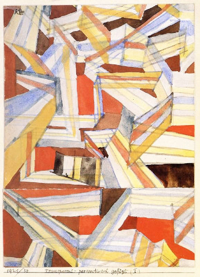 Transparent-Perspectivisch Gefügt (I) by Paul Klee