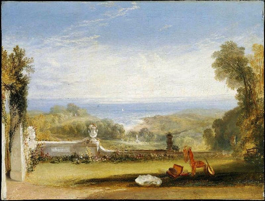 View From The Terrace Of A Villa At Niton, Isle Of Wight, From Sketches By A Lady by Joseph Turner