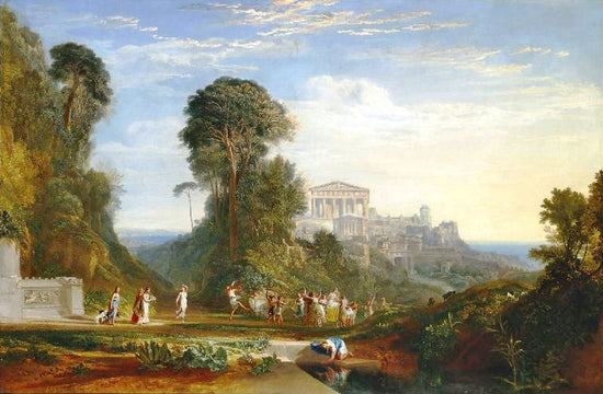 The Temple Of Jupiter Panellenius Restored by Joseph Turner
