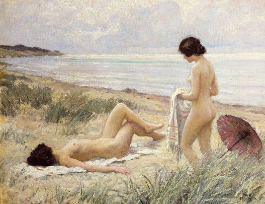 Summer On The Beach by Paul-Gustave Fischer