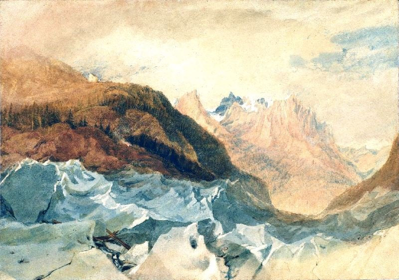 MER DE GLACE, CHAMONIX, WITH BLAIR’S HUT