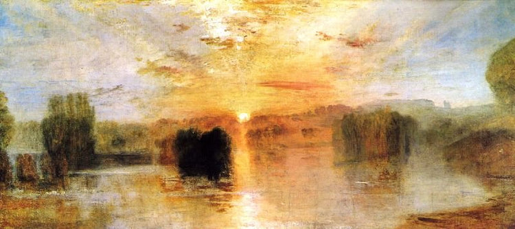 The Lake, Petworth, Sunset; Sample Study by Joseph Turner