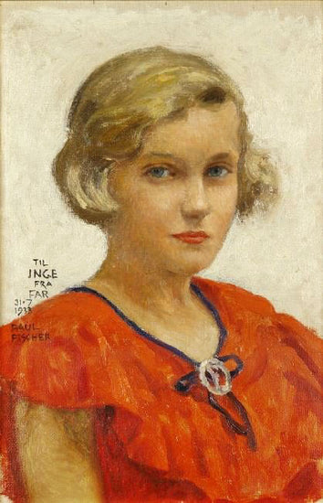 Portrait Of The Artist’S Daughter, Inge by Paul-Gustave Fischer
