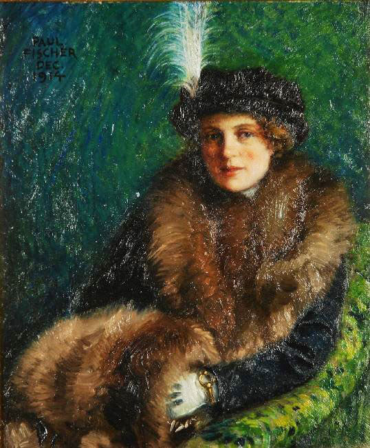 Portrait Of Lisa Orth by Paul-Gustave Fischer