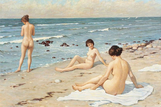 The Three Bathers by Paul-Gustave Fischer