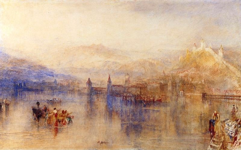 LUCERNE FROM THE LAKE