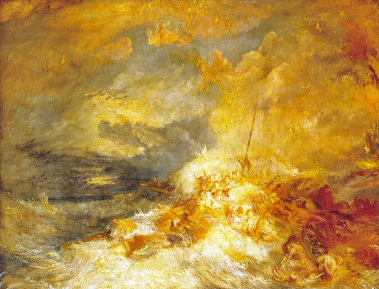 Fire At Sea by Joseph Turner