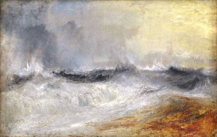 Waves Breaking Against The Wind by Joseph Turner