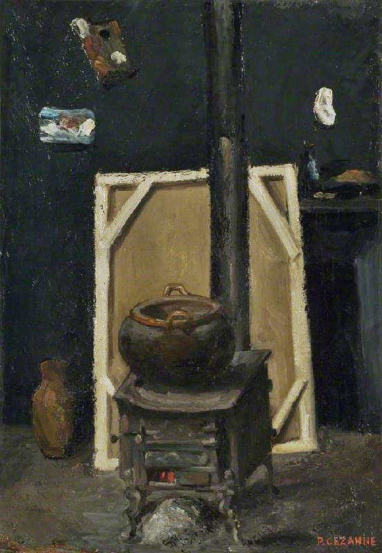 The Stove In The Studio by Paul Cézanne
