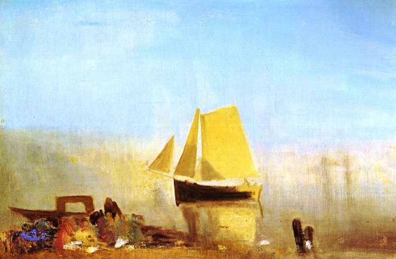 A SAIL BOAT AT ROUEN