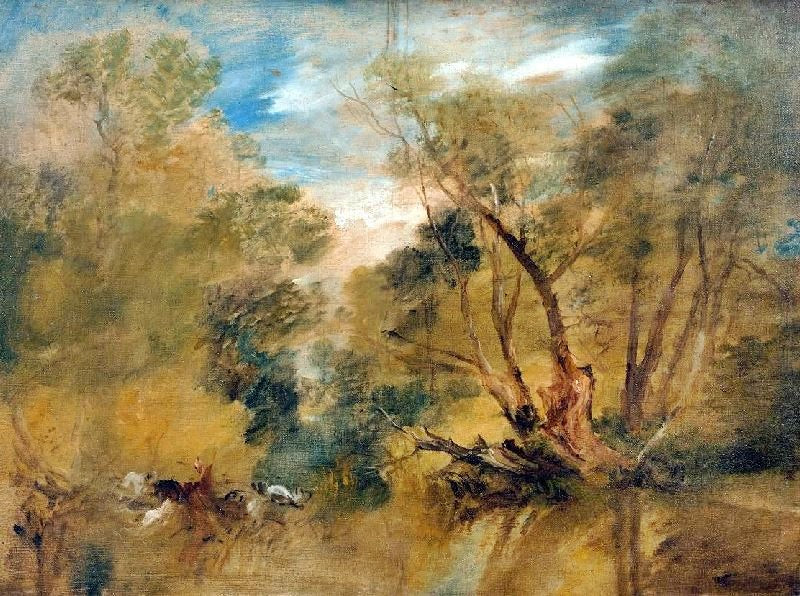 WILLOWS BESIDE A STREAM
