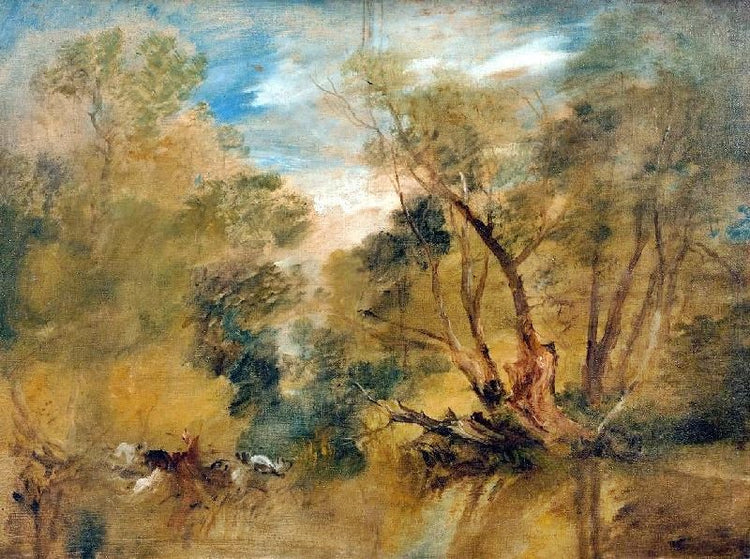 Willows Beside A Stream by Joseph Turner
