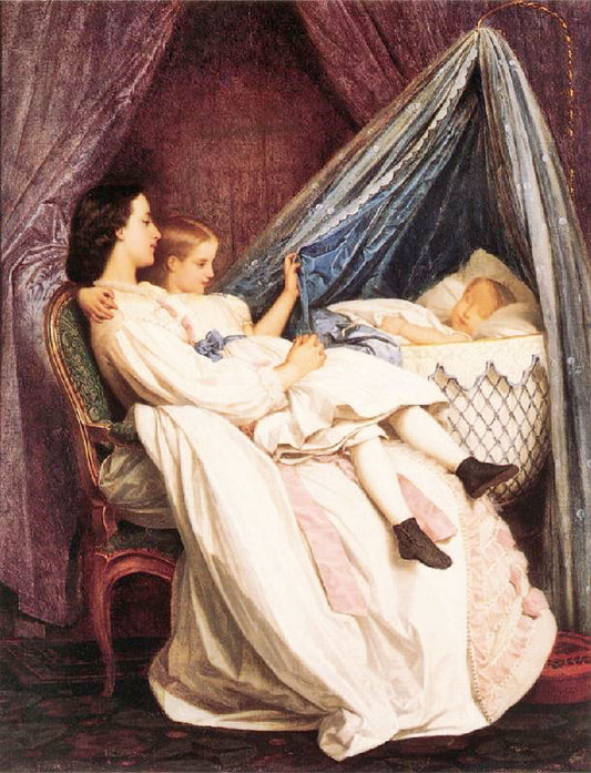 The New Arrival by Auguste Toulmouche