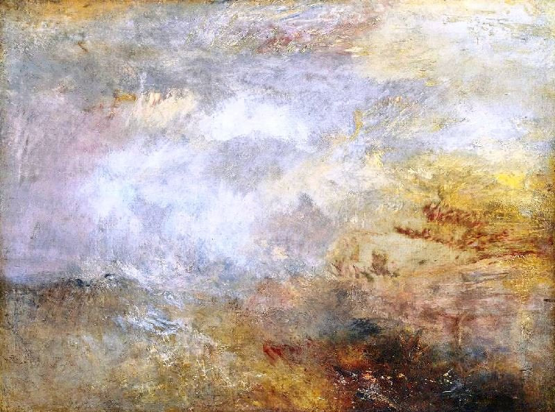 Stormy Sea With Dolphins by Joseph Turner