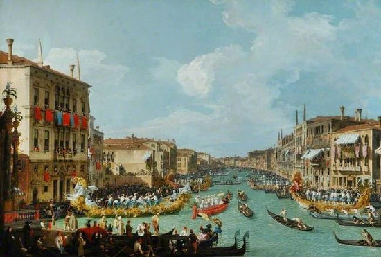 Regatta On The Grand Canal, Venice, Italy by Canaletto