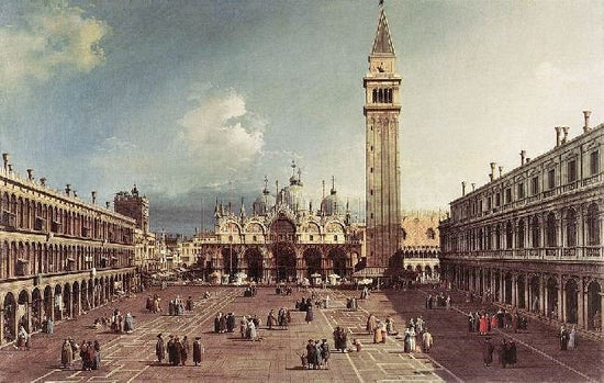 Piazza San Marco With The Basilica by Canaletto
