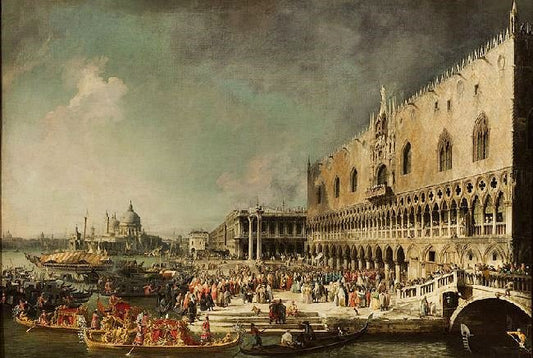The Reception Of The French Ambassador Jacques-Vincent Languet, Compte De Gergy, At The Doge’S Palace by Canaletto