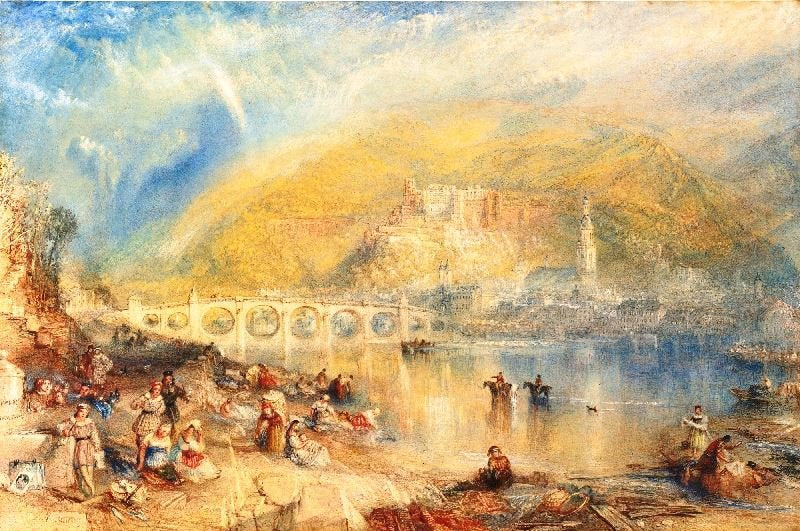 HEIDELBERG WITH A RAINBOW