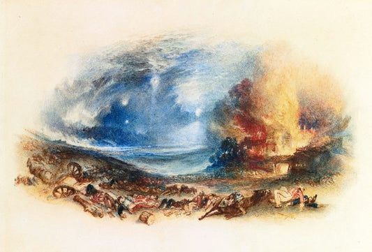 The Field Of Waterloo Seen From Hougoumont by Joseph Turner