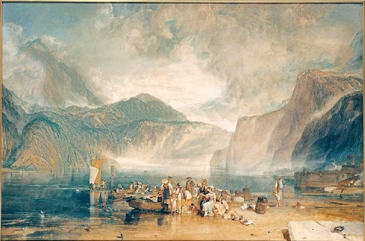 Lake Of Lucerne, From The Landing Place At Fluelen, Looking Towards Bauen by Joseph Turner