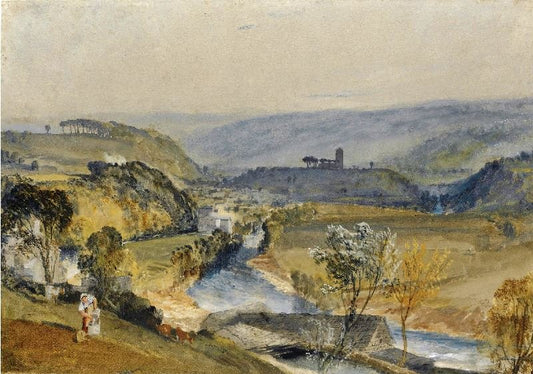 The Valley Of Washnurn And Leathley Church by Joseph Turner