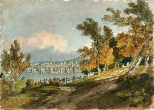 Picturesque Composition With A Distant View Of Tours From The North East by Joseph Turner