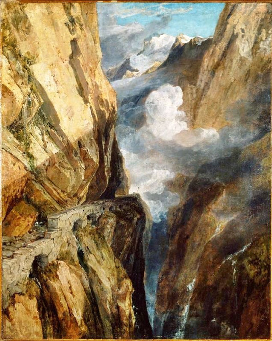 The Pass Of Saint Gotthard, Switzerland by Joseph Turner