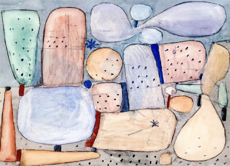 Landschaftsteile Gesamelt by Paul Klee